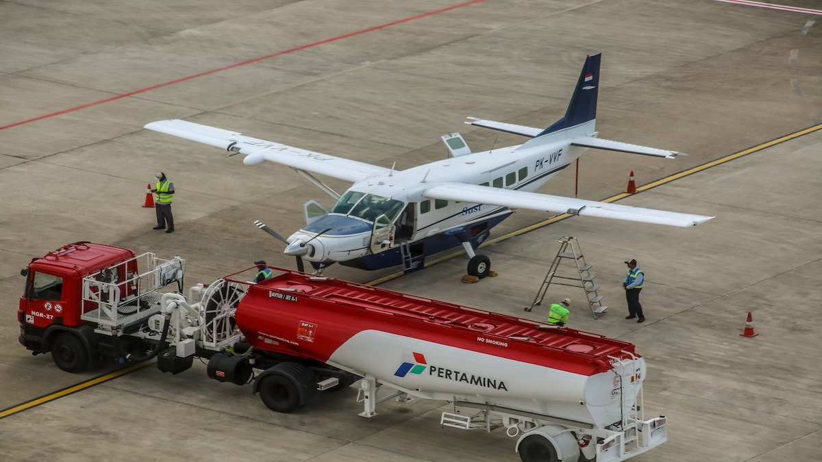 Aircraft fuel calculation planning on a clipboard
